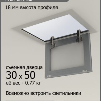 Люк ревизионный для натяжных потолков 30х50