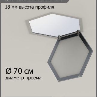 Люк «СОТА», ревизионный, для натяжных потолков Ø 70см