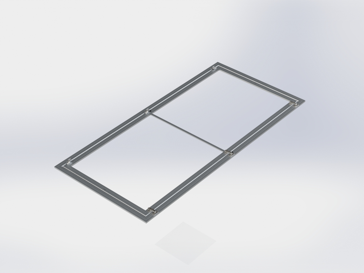 Люк ревизионный для натяжных потолков 120х220